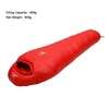 Black Snow Camping Goose Down Sleeping Bag Warm Down Filled Adult Mummy Style Sleep Bag 4 Seasons Camping Travel Sleeping Bag 6