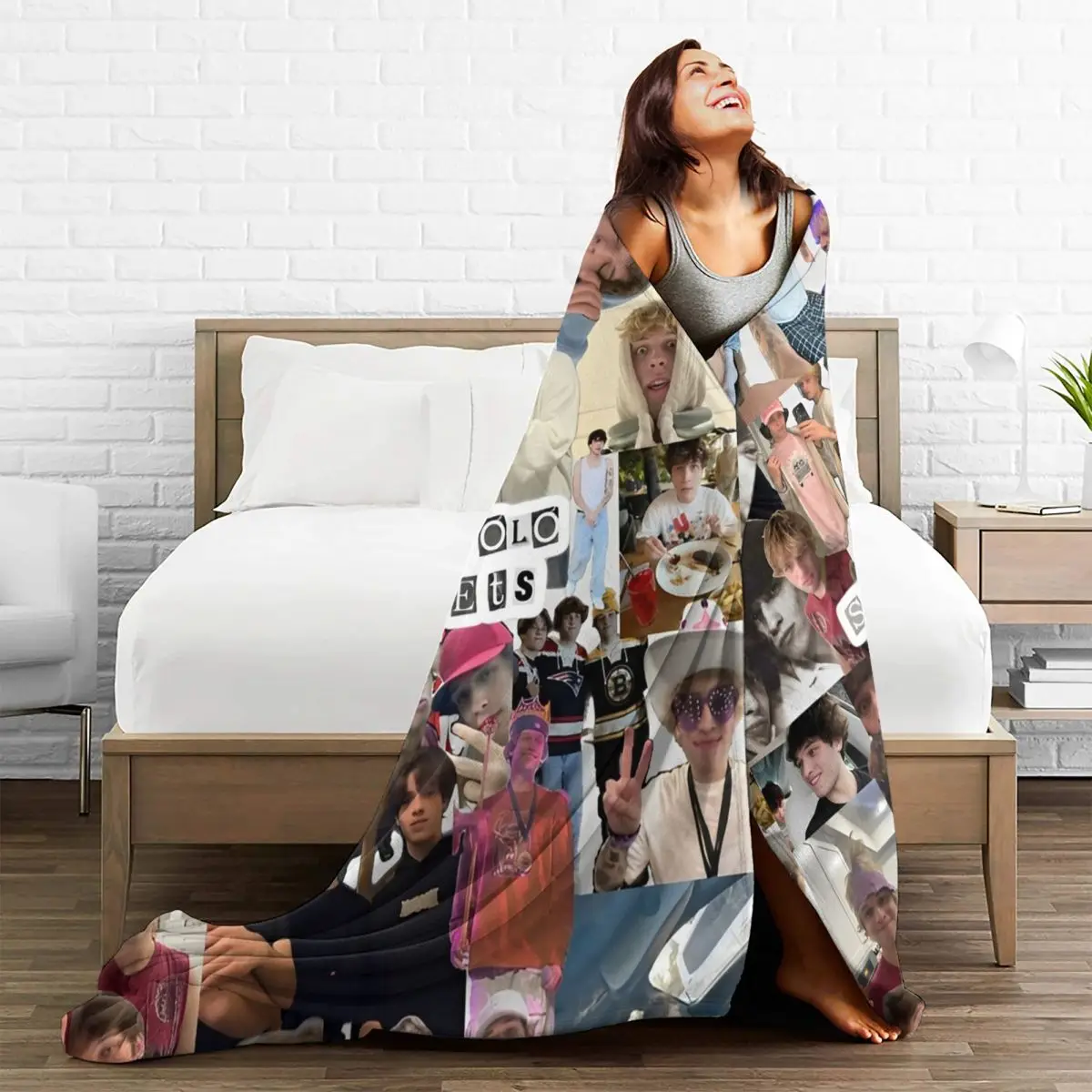 Sturniolo Triplets Flannel Blanket Music Super Soft Throw Blanket for Couch Bed Travel Funny Bedspread Sofa Bed Cover 5