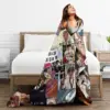 Sturniolo Triplets Flannel Blanket Music Super Soft Throw Blanket for Couch Bed Travel Funny Bedspread Sofa Bed Cover 5