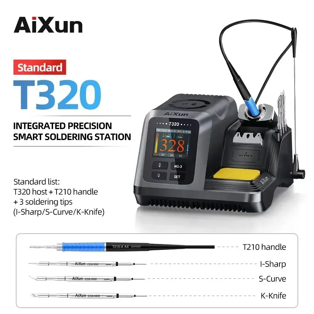 JCID AIXUN 지능형 납땜 스테이션 정밀 재작업 도구, PCB BGA 수리 도구용 다리미 팁, T245, T210