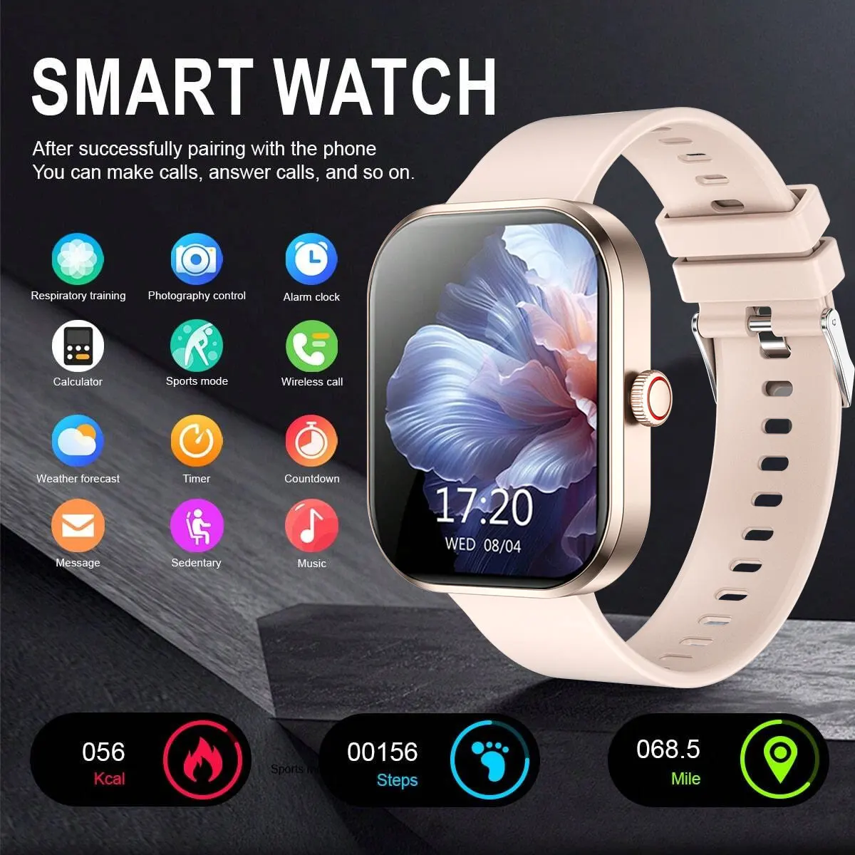 ساعة ذكية تعمل باللمس عالية الدقة للجنسين الأكثر م...