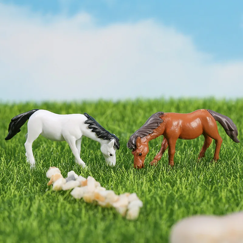 Charming Mini Pony Ornament for Fairy Garden and Home Decor