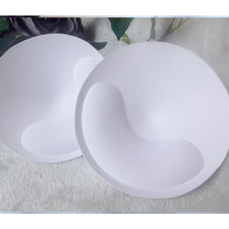 12cm Small Thicken White Black Nude Round Bra Pads Push Up Breast Bra Padding Inserts Cups Swimsuit Bikini Round Cups Bra Pads