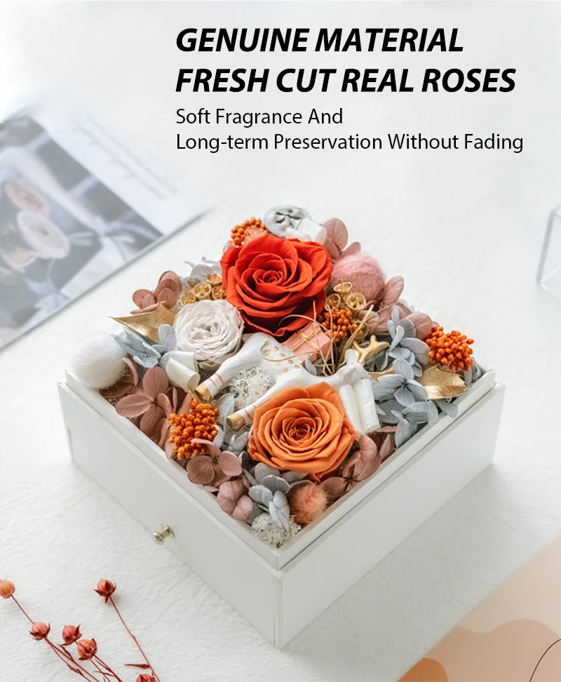 Forever Preserved Rose Flower - Anniversary Birthday Gifts for Women Wife  Mom Girlfriend and for Her Real 12 Pcs Eternal Roses in a Box for  Valentines