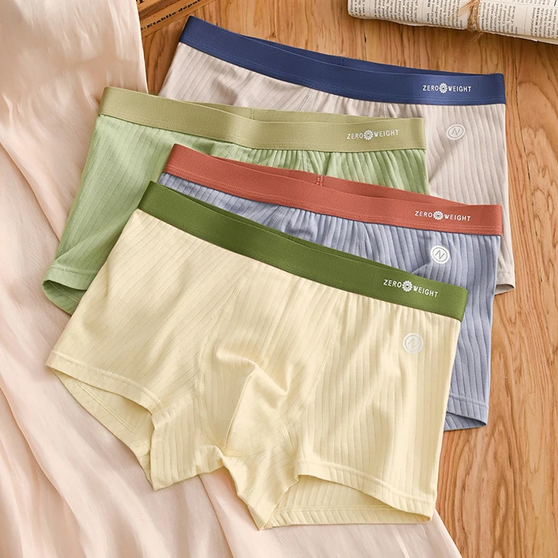 aliexpress.com - Mens Panties Cotton Men’s Underwear Breathable Man Boxershorts Comfortable Striped Contrast Men Underpants Large Size L-6XL
