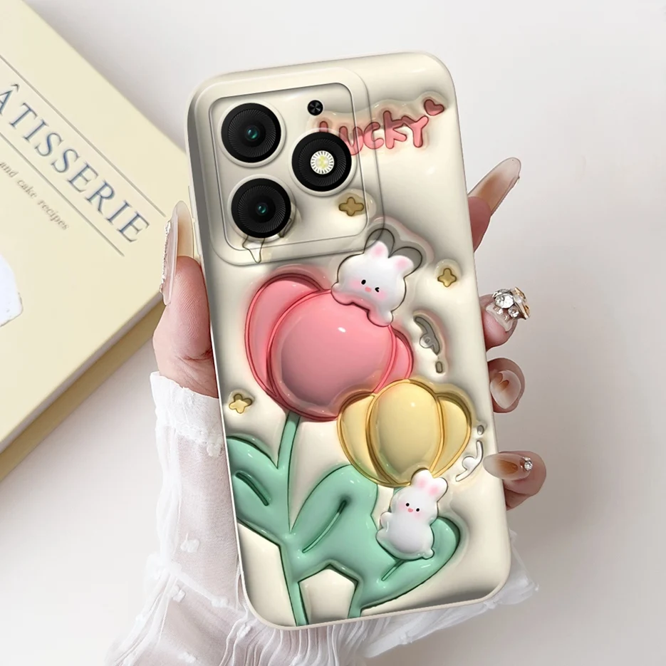 Cute Fashion Cartoon Soft TPU Phone Case - Stylish Protective Back Cover Bumper