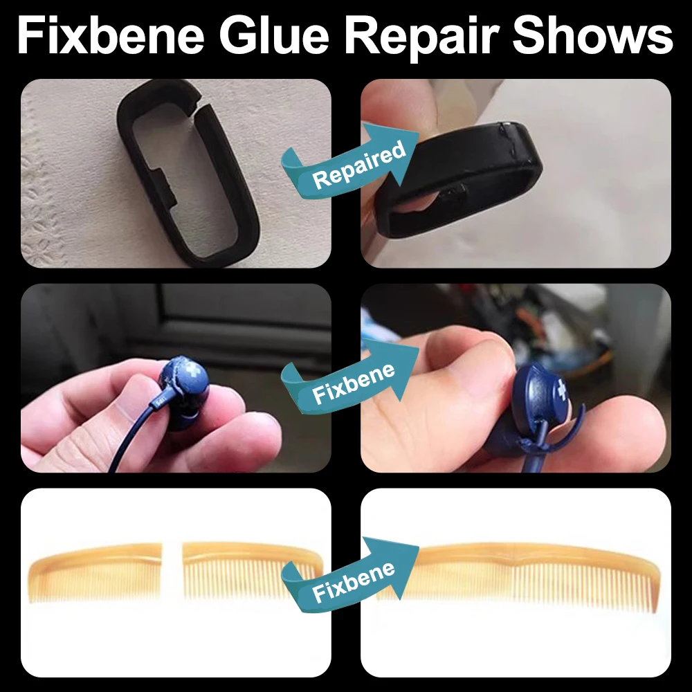 Transparent Super Glue Extra Strong ABS PVC Plastics Instant Contact Vinyl Adhesive Fast Cyanoacrylate 502 Metal Silicone Bond 6