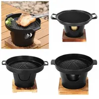 Detachable Japanese Alcohol Stove Korean Portable Non-stick Mini Barbecue Stove Barbecue Grill Camping 4