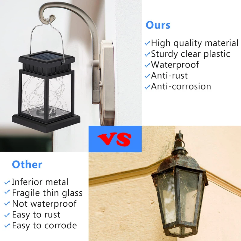 Garden Solar Palace Lantern Led Light Lawn Landscape Hanging Atmosphere Candle Lamp Floor Outdoor Solar Garden Decor Lighting 4