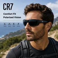 Lunettes de soleil sport polarisées CR7 UV400 anti-reflets coupe-vent unisexe pour le cyclisme, la pêche, la course à pied, la randonnée, l'escalade et les activités de plein air 2