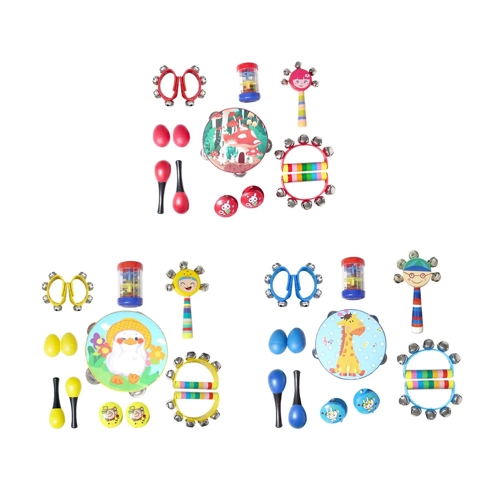 

13 Pieces Montessori Percussion Musical Instruments Develops Motor Skills