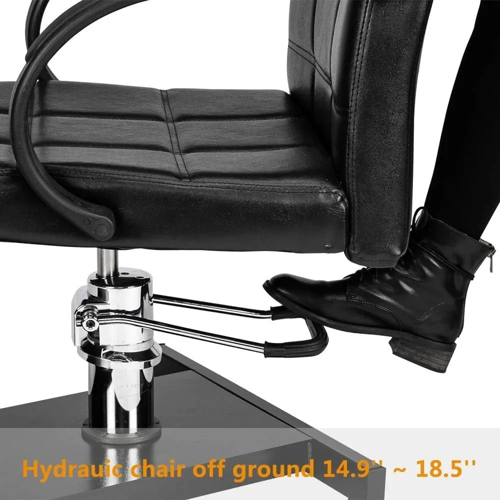 Pedicure Chairs with Hydraulic Chair & Foot Rest, Foot Massage Station Nail Spa Furniture, Perfect for Beauty Salon Home Use