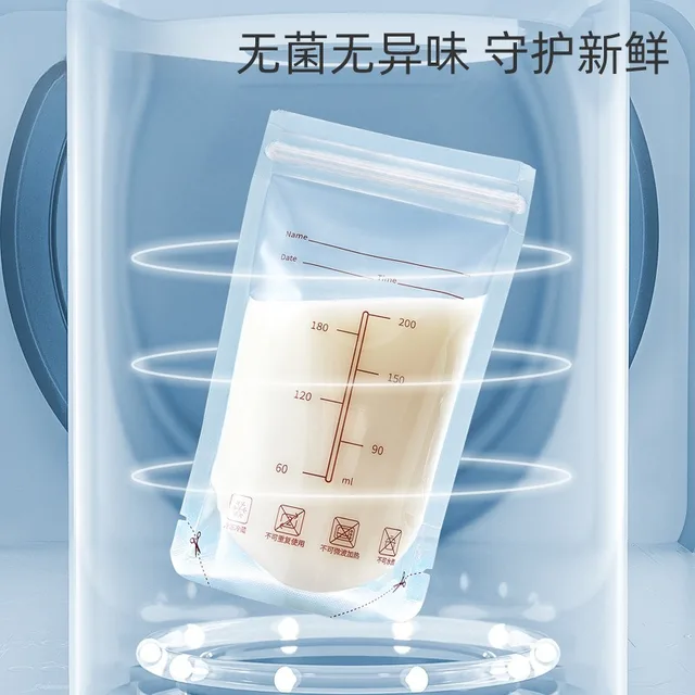 10pcs/20pcs Breast Milk Storage 200ml Breast Milk Storage Bags BPA Free Anti-break Milk Freezer Bag Food Snacks Storage 4