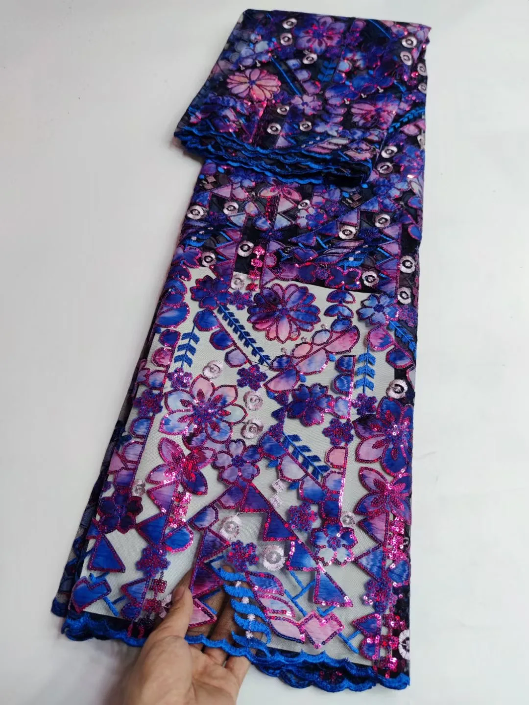 

Высококачественная французская нигерийская цветная сетка, африканская фотосессия для платья, свадебной вечеринки, 5 ярдов/партия