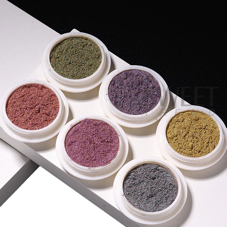 3D Cat Eye Magnetisches Pulver Chrom Glitter Chamäleon Glänzendes Gel Nagellack Reiben Auf Pigment Staub DIY Nagel Dekoration Lieferungen – Detail 10