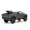 1:24 Tesla Cybertruck Pickup Alloy Car Model Diecasts Metal Toy Off-road Vehicles Truck Model Sound and Light Kids Gifts C107 4