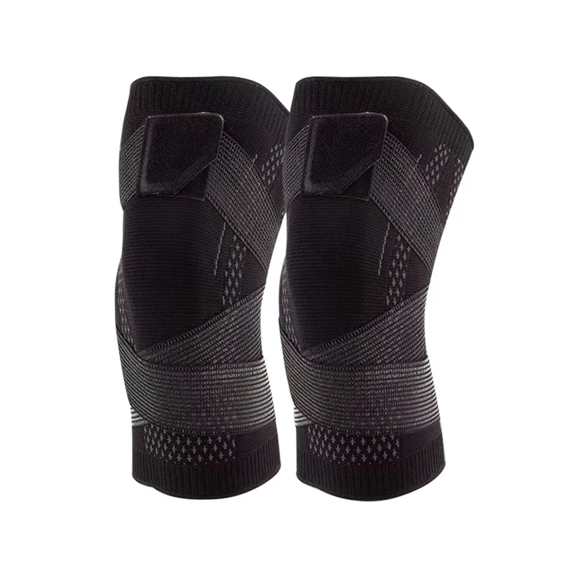 Sports Unisex Knee Pads Meniscus Protectors Knee Compression Sleeve Knee Wrap Sports Fitness Parts 2 PCS XXXL