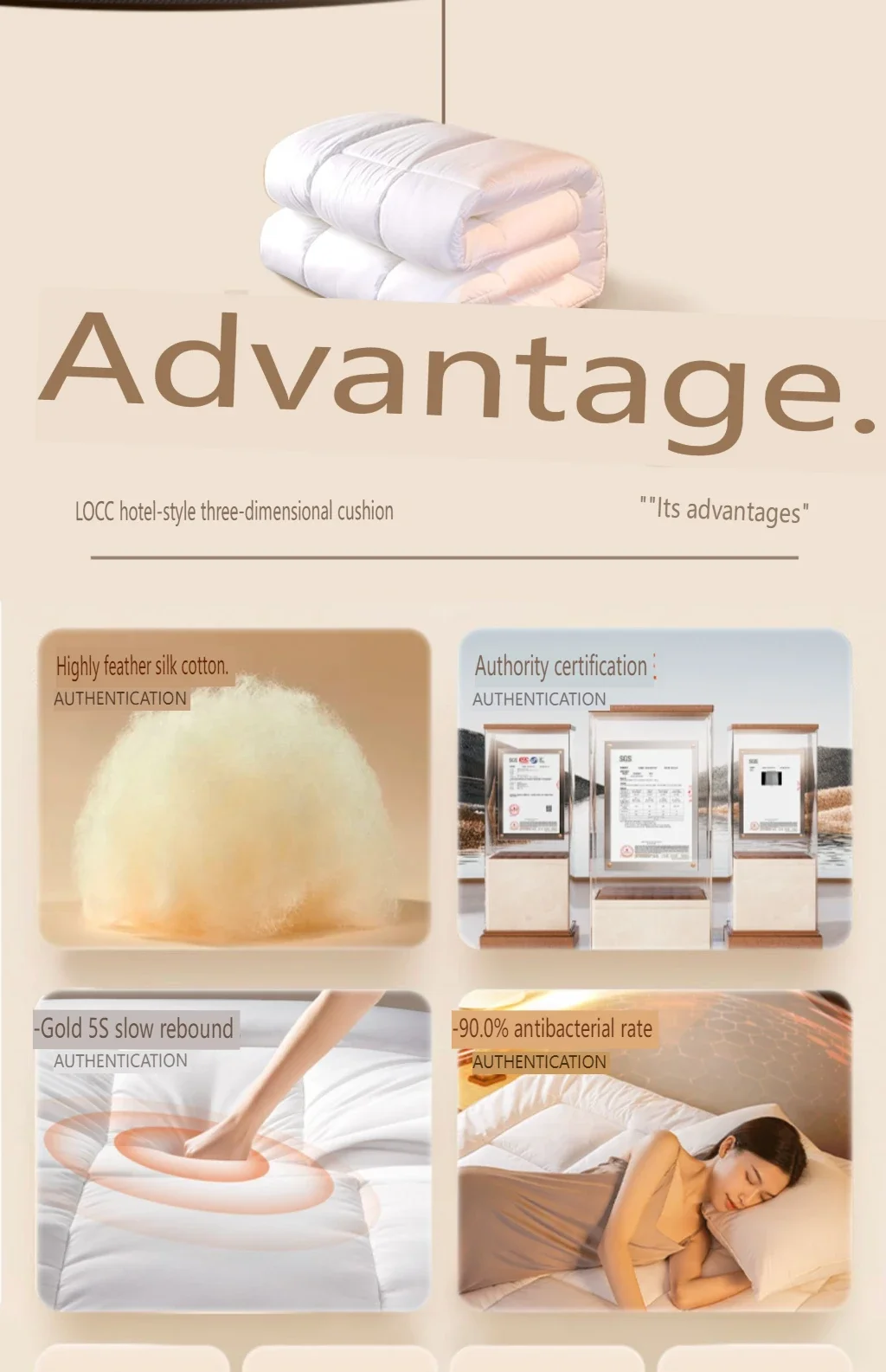 Description Picture 4 of itemBed Furniture for Bedroom Hymilo Mattress Trips Futon Tatami Folding Mattress Pillow Tataki Inflatable Sleeping Mattresses Air