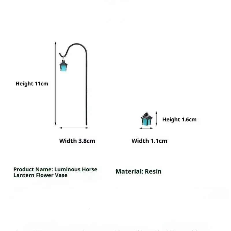 6Pcs Garden Miniature Decorative Stakes Glow-in-the-Dark Bonsai Mini Decorations Party Crafts Randomly Sent