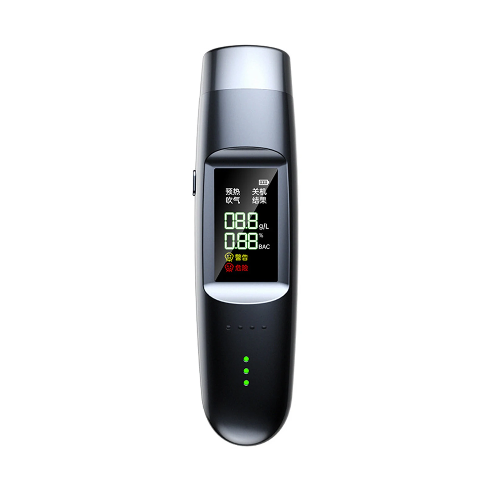 Portable Breathalyzer Precision Alcohol Test Non-Contact Alcohol Tester with Digital LCD Display Type-C Charging For Party Drunk
