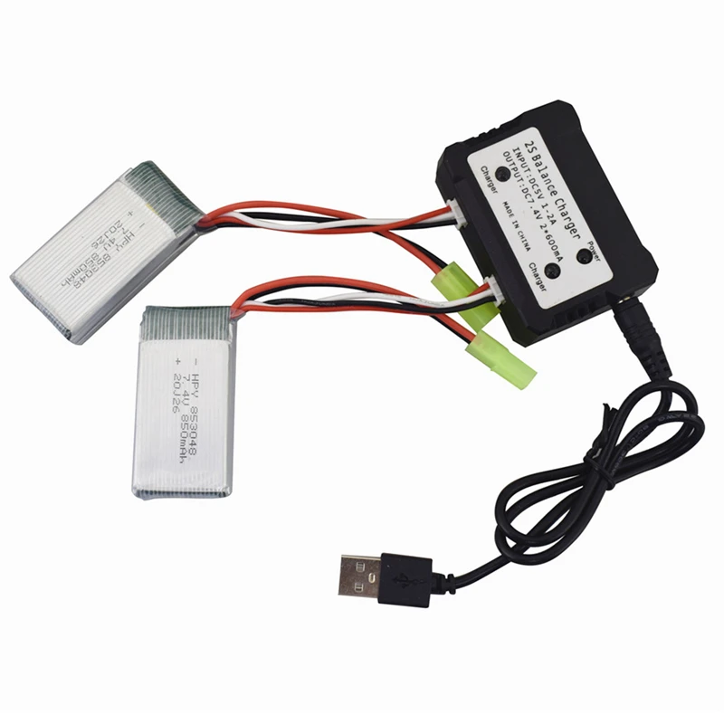 RC-akkulaturi LiPo 1S-6S 15W USB-C LCD-näytöllä