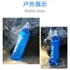 500ml Water Bottle TPU Folding Soft Flask Sport Water Bottle Bag Collapsible Water Bottle Running Camping Hiking 6