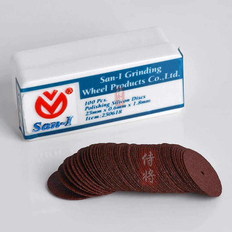 Cutting Disc San-I 100 pcs Thin Resin Cutting Wheels For Plastic Ceramics Glass etc. Material Free Gift Of 2 Clamping Rods
