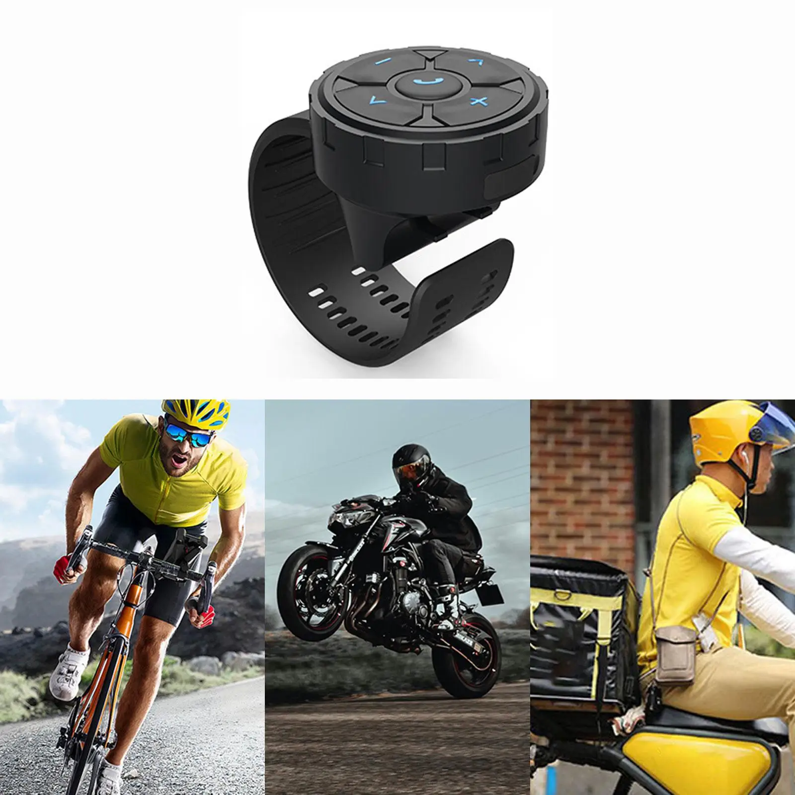 

Steering Wheel Remote Control Button Controller Waterproof for Bike Motorbike