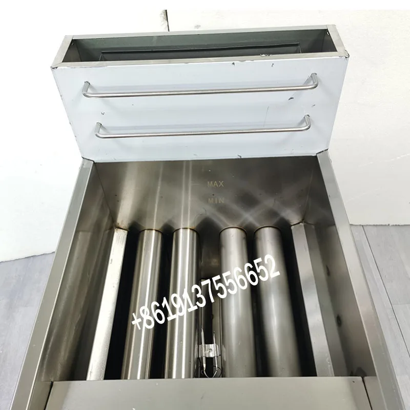 Vertical Gas Electric Temperature Controlled Fryer Luxury Commercial Large Capacity Natural Gas Three-tube/Four-tube Fryer 5