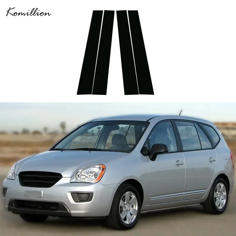 

4 шт. наклейки для Kia Carens /Rondo/Rondo7/Naza Citra 2 Rondo 2007-2012, столбы для автомобиля, дверная отделка, наклейка, крышка, Внешние детали