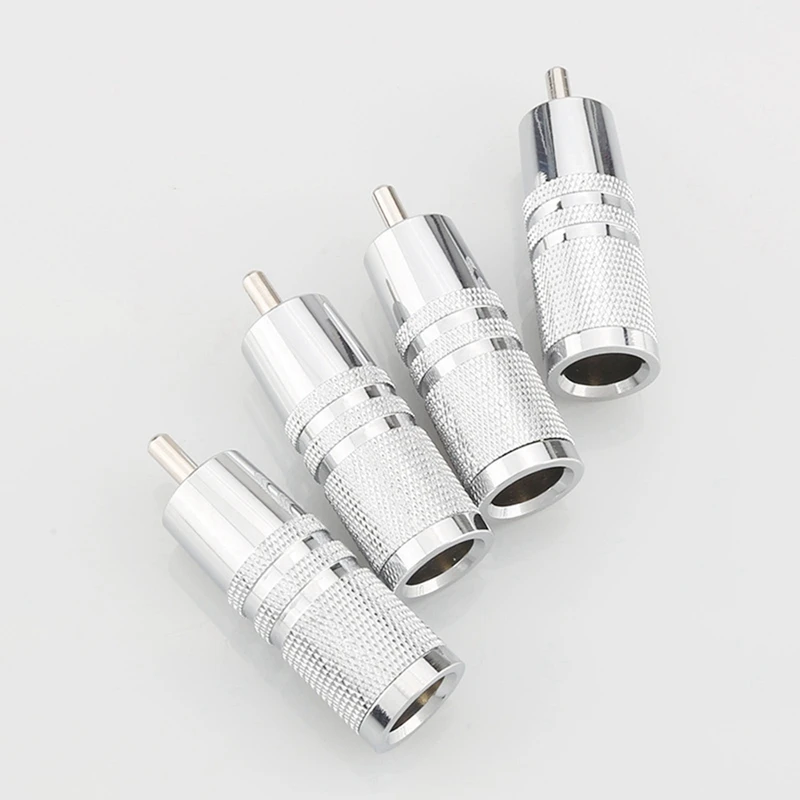OR11R 4Pcs RCA ε ÷ 8Mm ̺    Ŀ Hifi AV ̺ Ŀ Ʈ