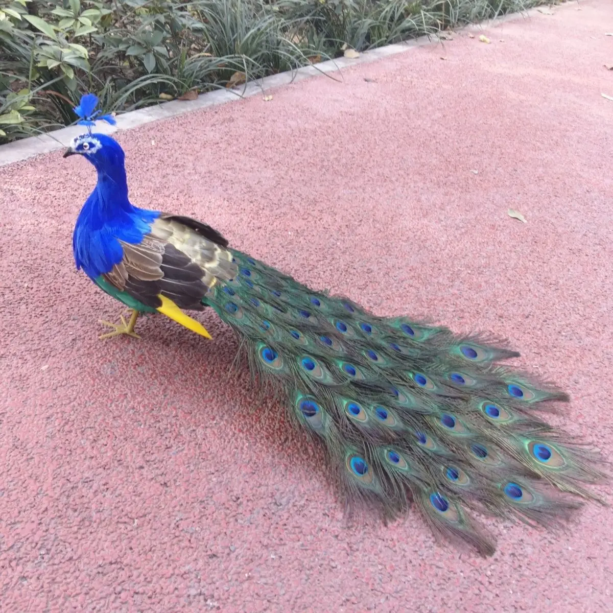 

cute simulation peacock model foam&feather beautiful peacock doll gift about 80cm