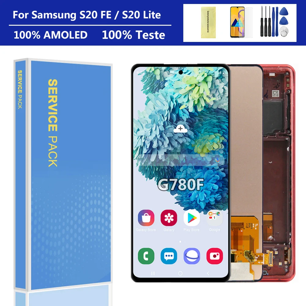 6.5'' Super Amoled S20 Fe Display, For Samsung Galaxy S20 Fan Edition ...