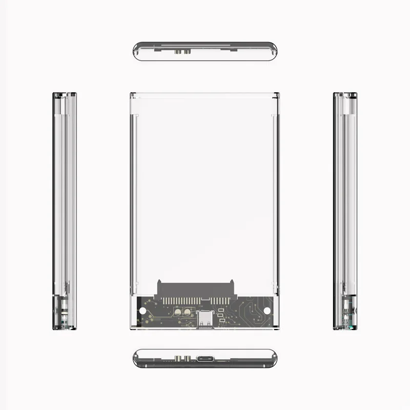 Tipo-c Caixa de Disco Rígido Transparente Gabinete Hdd 3.1 Notebook 25 Polegadas Ssd Estado Sólido Mecânico Móvel Disco Rígido Usb 3.1 Uthai-tm05 - Imagem 3