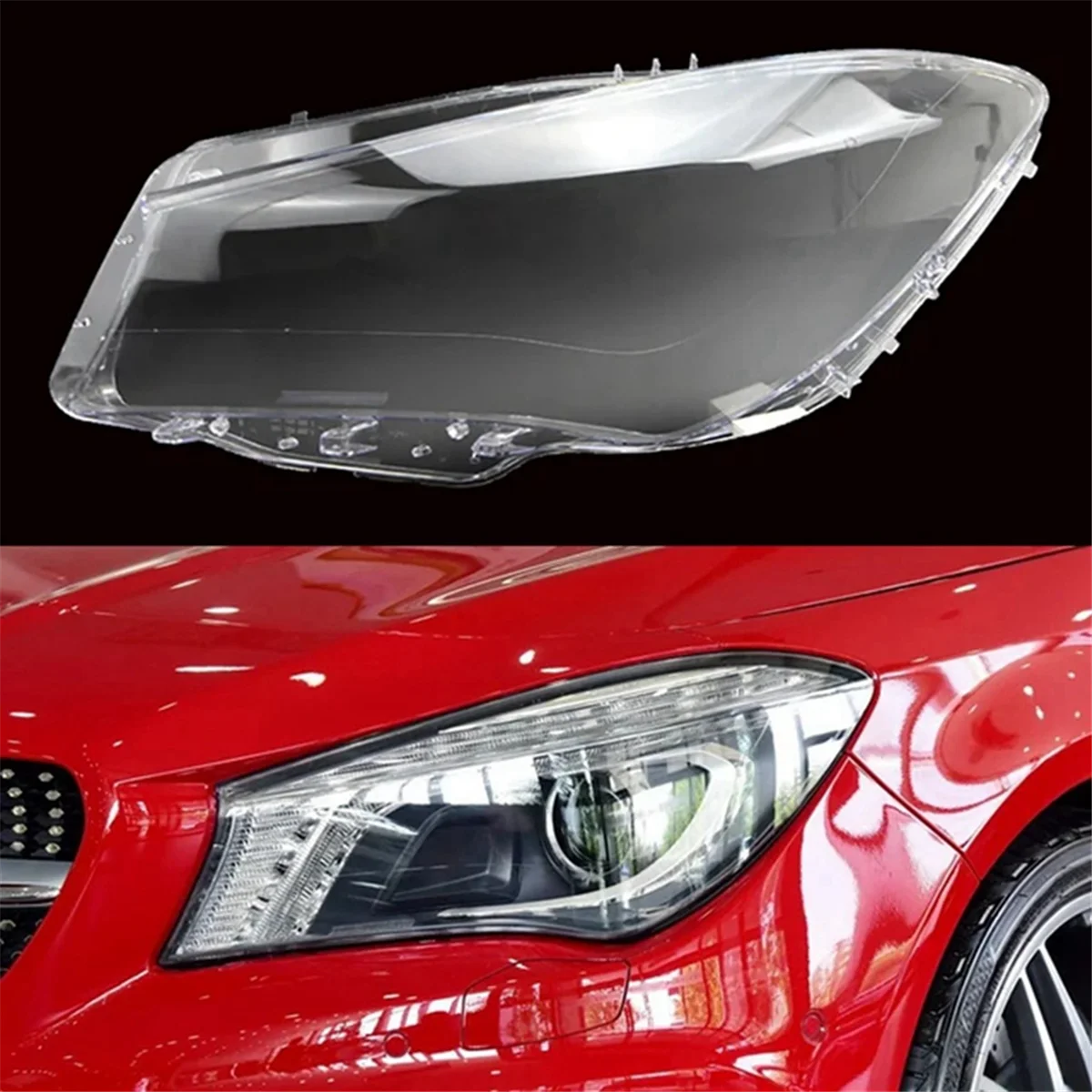 

Чехол для автомобильной фары, крышка для объектива для Mercedes-Benz W117 CLA 180 200 220 250 260 2013-2016