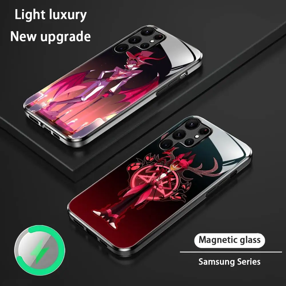 Hazbin Hotel Alastor Glass Magnetic Phone Case