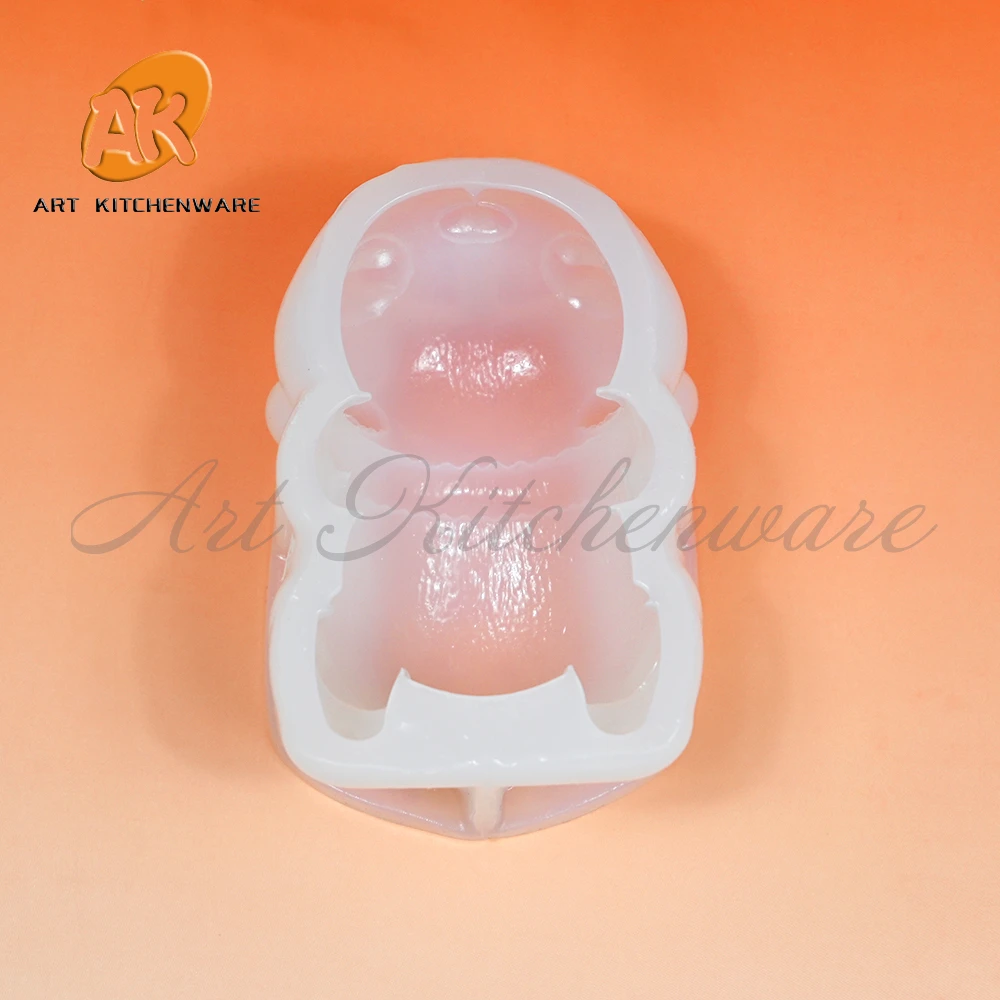 3D Panda Candle Design Silicone Mold DIY Animal Plaster Model Handmade Soap Aromatherapy Wax Mold Home Decoration Craft Ornament