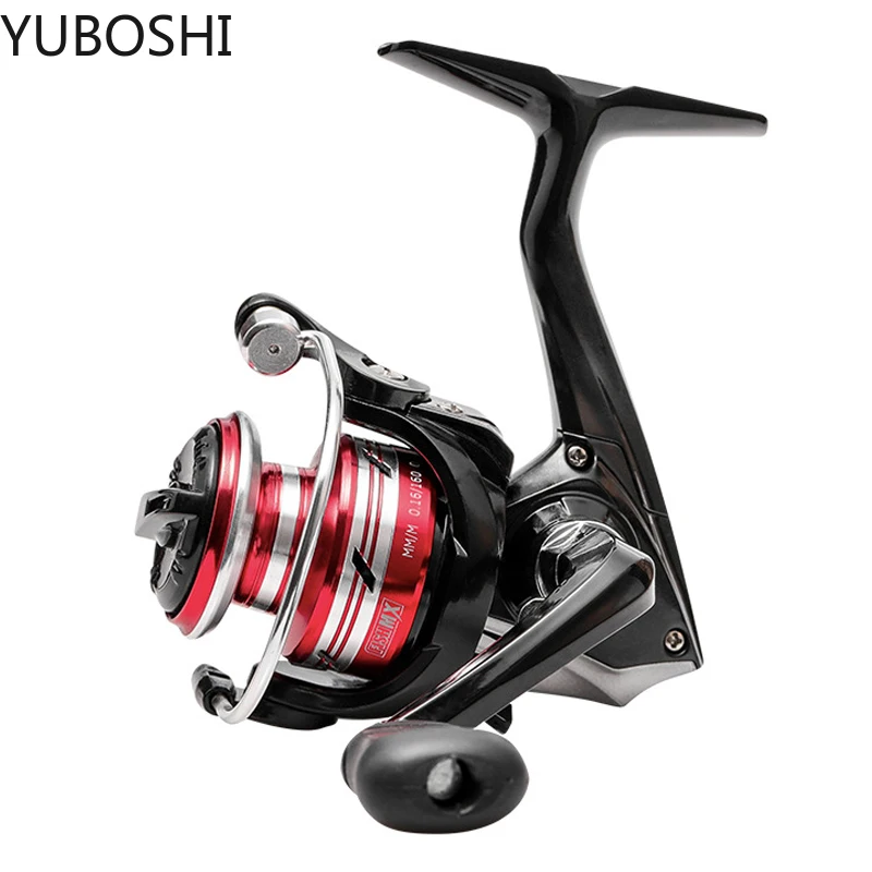 YUBOSHI High Quality X-500 X-800 Mini Small Spinning Fishing Reel Soft  Rubber Grip Ultra Light Saltwater Fishing Coil