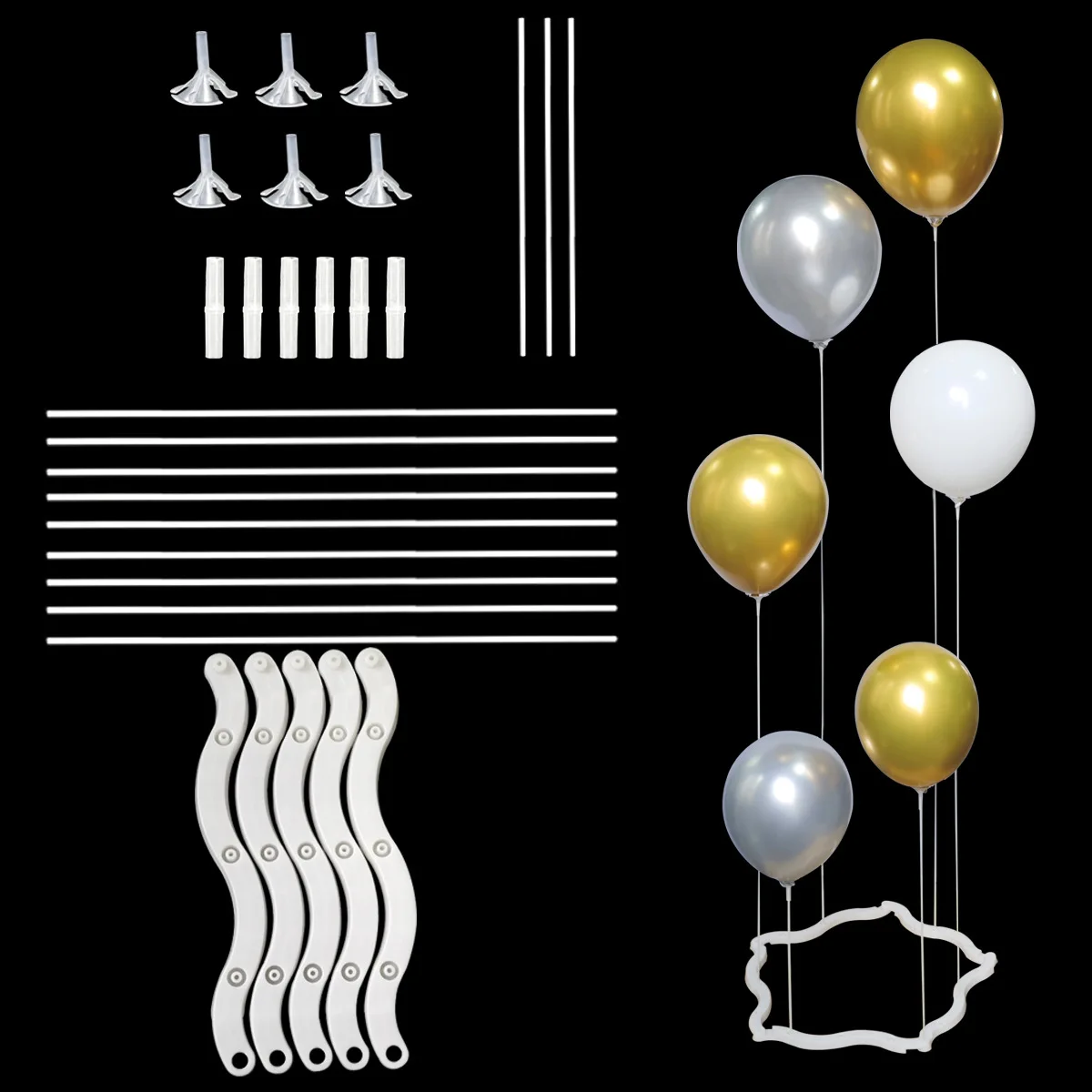 Balloon table floating bracket pillar wedding birthday party decoration floating path guiding pole support party decoration