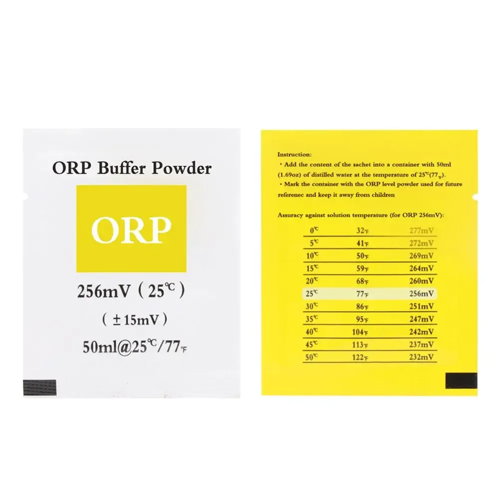 ORP Calibration Powder ORP Tester Correction Solution Powder 256mv Standard 1/5/10/15 Pack