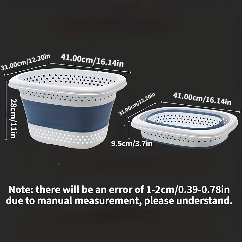1PC 18L folding dirty clothes basket, portable design, wall hanging dirty clothes basket, suitable for laundry rooms and bedroom 3