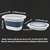 1PC 18L folding dirty clothes basket, portable design, wall hanging dirty clothes basket, suitable for laundry rooms and bedroom 3