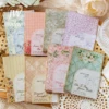 JIANWU 30 Sheets Gentle Wind Series Vintage Flower Pattern Decor Material Paper Creative DIY Journal Collage Material Stationery 3