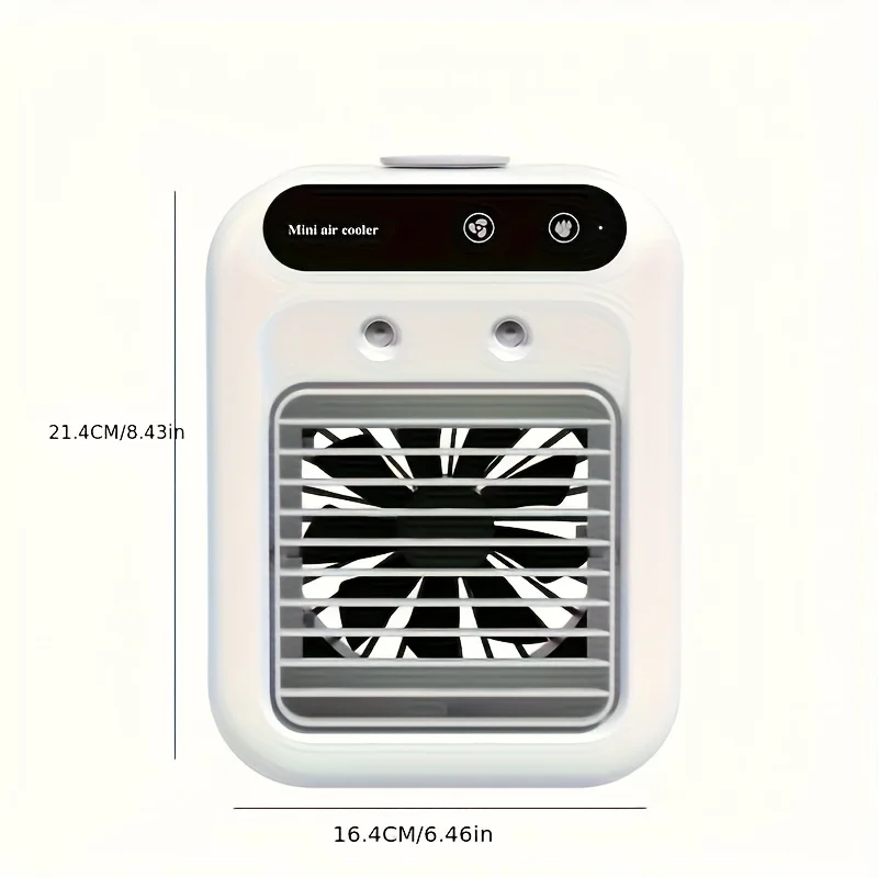 USB Dual Spray Mini Portable Air Cooler Fan Evaporative Air Conditioner Humidifier 20dB Quiet Desktop Cooling Fan for Home 5