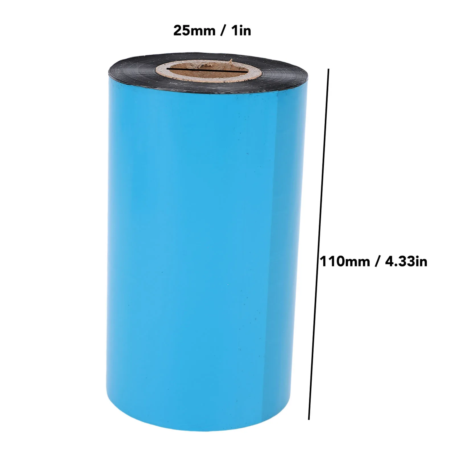 1 Roll Thermal Transfer Ribbon 4.33inx984ft 1in  Resin Enhanced Wax Ribbon for Barcode Label Printers Thermal Printer Ribbon