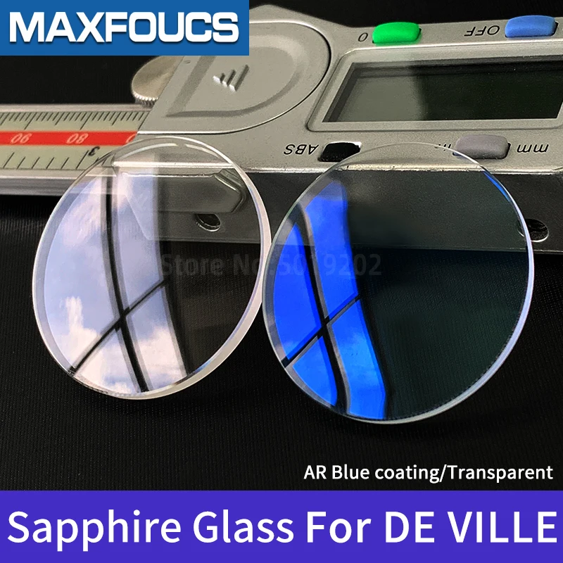 

Sapphire Crystal For DE VILLE 4613.30.02/4813.30.01/4813.50.01/424.13.40.20.02.001 AR-coating Parts Watch Glass For OMG Brand