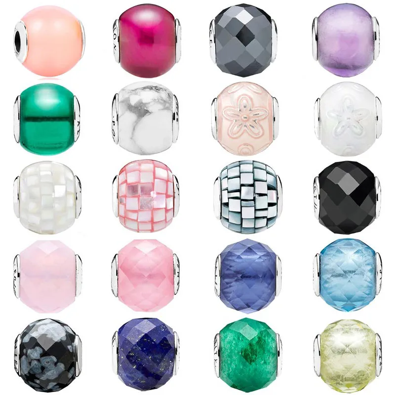 Essence COLLECTION Happiness Joy Balance Compassion Friendship Charm 925 Sterling Silver Beads Fit pandora Bracelet DIY Jewelry