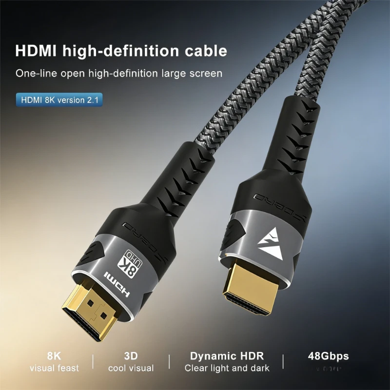 Ultra High-Speed 8K HDMI 2.1 Cable with eARC & HDR Support