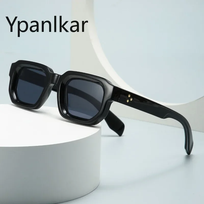 

2023 модные Квадратные Заклепки женские солнцезащитные очки с защитой UV400 ретро градиентные мужские солнцезащитные очки в стиле панк