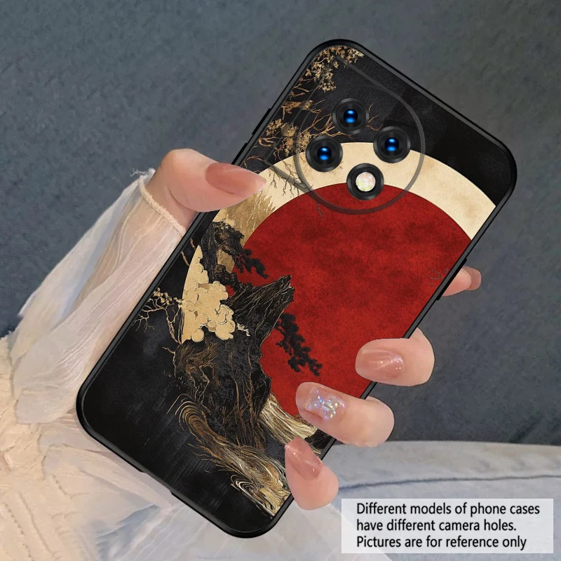 Sunset Black River Silicone Soft Phone Case